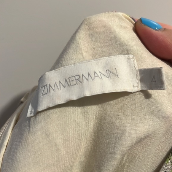 Zimmermann clover panelled mini dress New! size 4 including the belt - Picture 13 of 16